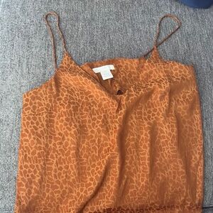 H&M Orange Spaghetti Strap Top